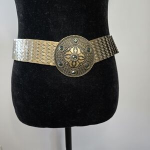 Vintage gold scales belt